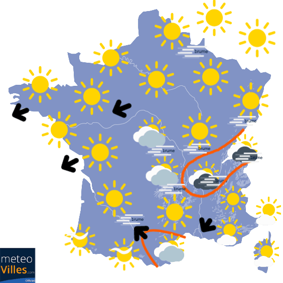 Retour de la douceur par le Sud