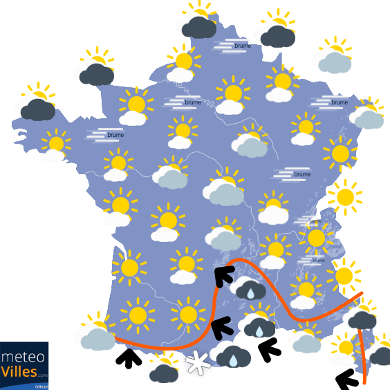 Fortes pluies méditerranéennes samedi puis refroidissement