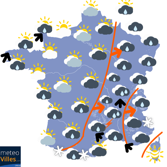 Retour d'un temps très agité à partir de samedi