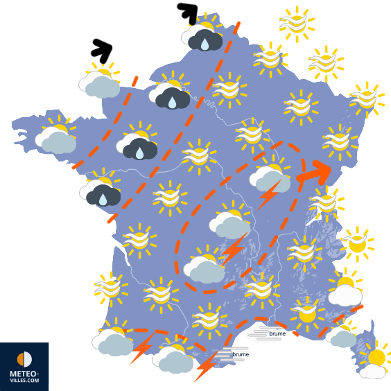 Carte de température France