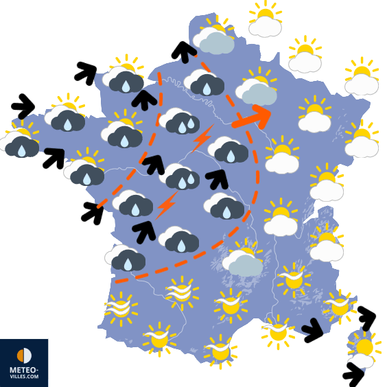 Carte de température France