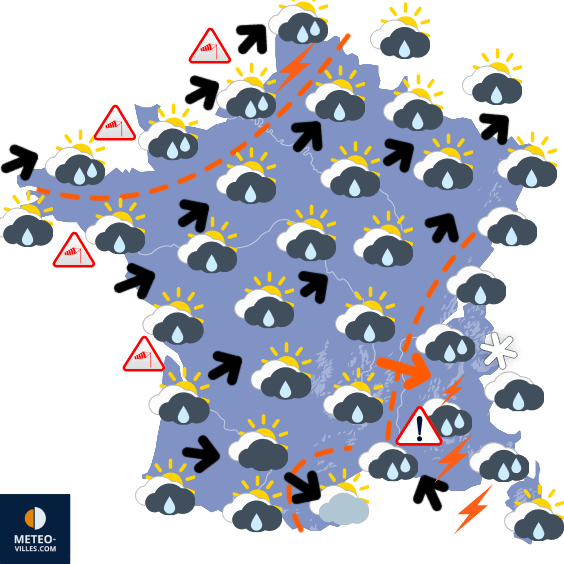 Carte de température France