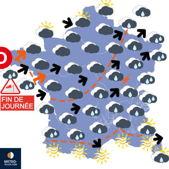 Carte de température France