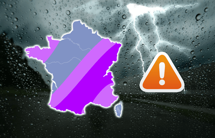 Vigilance orange aux orages : pluies intenses et grêle dans le sud et l'est mercredi et jeudi