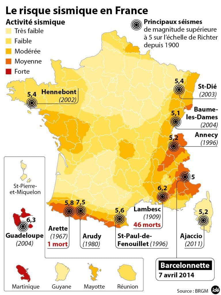 Image d'illustration pour Séisme près de Montélimar - est-ce fréquent en France?