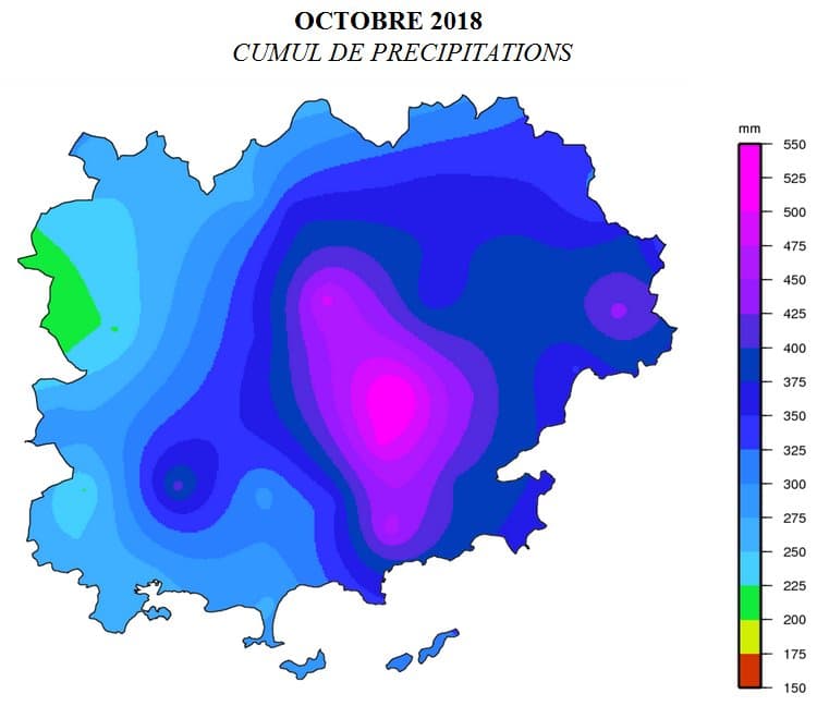 Image d'illustration pour Bilan national d'octobre 2018 : un mois de contrastes ! 