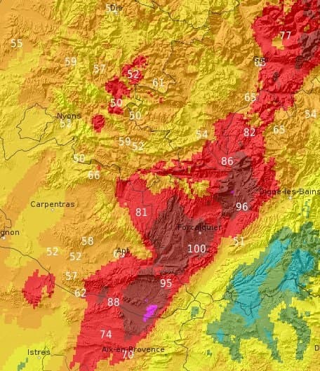 Image d'illustration pour Violentes intempéries dans le Sud-Est - le bilan