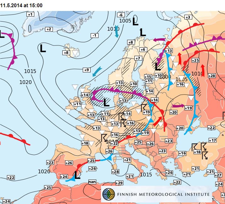 Image d'illustration pour Dépression Xena : orages et fortes rafales de vent