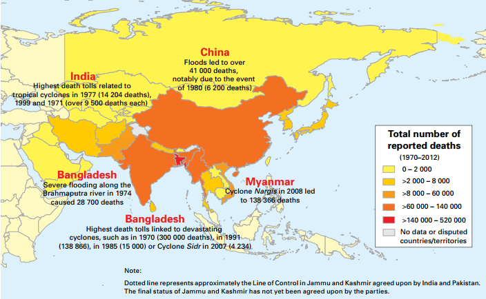 Image d'illustration pour Mortalité et pertes économiques dues aux phénomènes météorologiques