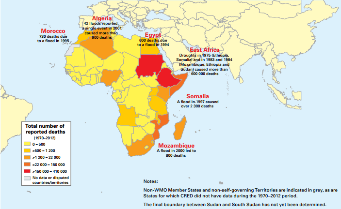 Image d'illustration pour Mortalité et pertes économiques dues aux phénomènes météorologiques