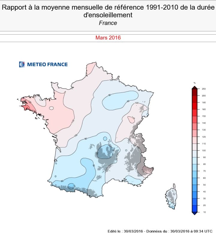 Image d'illustration pour Un mois de mars frais, souvent nuageux et pluvieux