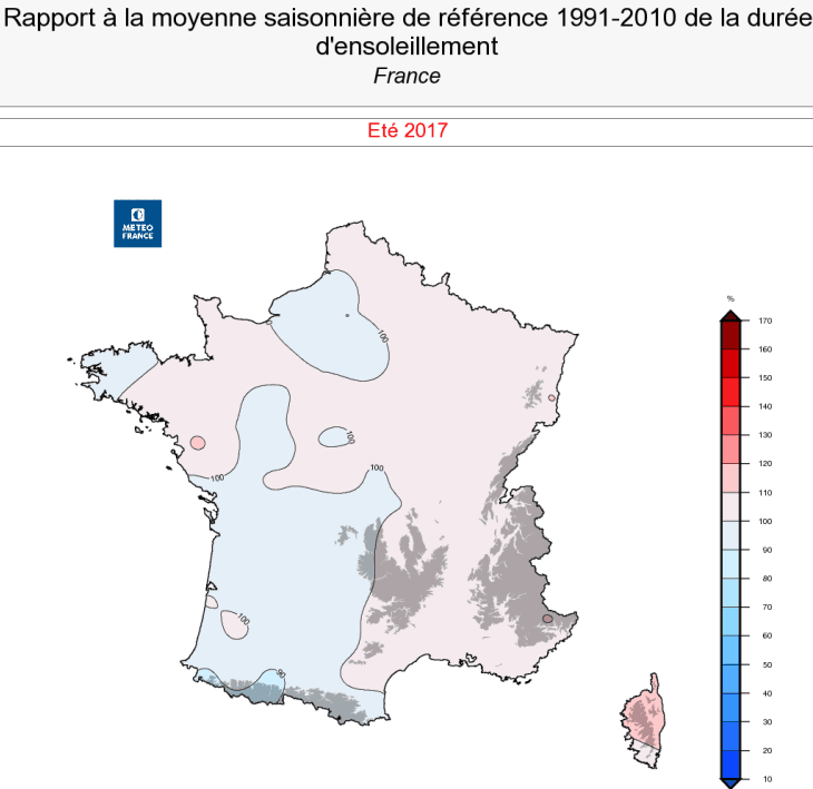 Image d'illustration pour Bilan cartographié de l'été 2017 en France