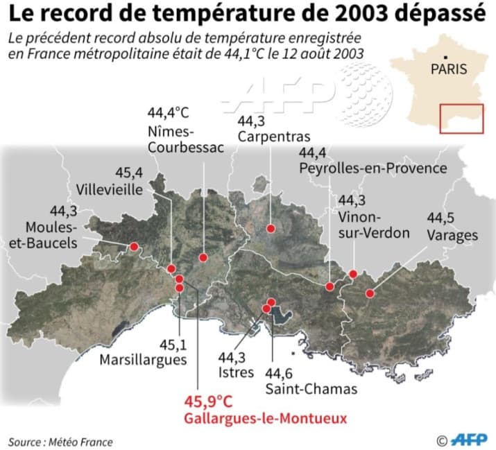 Image d'illustration pour Canicule exceptionnelle - Vigilance, prévisions météo & suivi