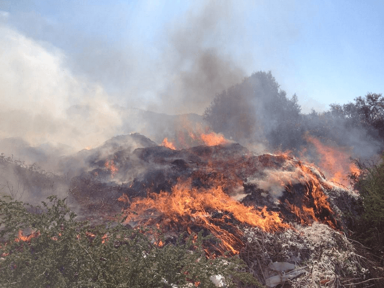 Image d'illustration pour Sirocco, forte chaleur et incendie en Corse