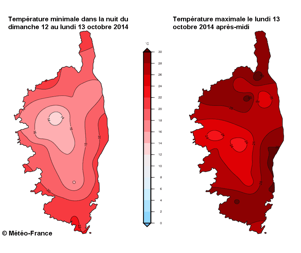 Image d'illustration pour Records de douceur et de chaleur en Corse