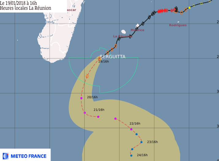 Image d'illustration pour Cyclone Berguitta entre Maurice et La Réunion