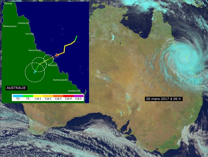 Image d'illustration pour Le cyclone Debbie frappe le Quennsland en Australie