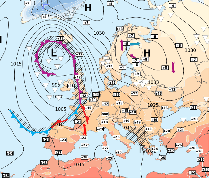 Image d'illustration pour Dépression Katrin : premier coup de vent sur le Nord-Ouest de l'Europe