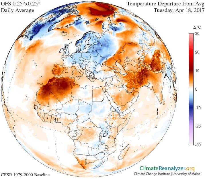 Image d'illustration pour Canicule au Maghreb - Neige & froid en Europe Centrale