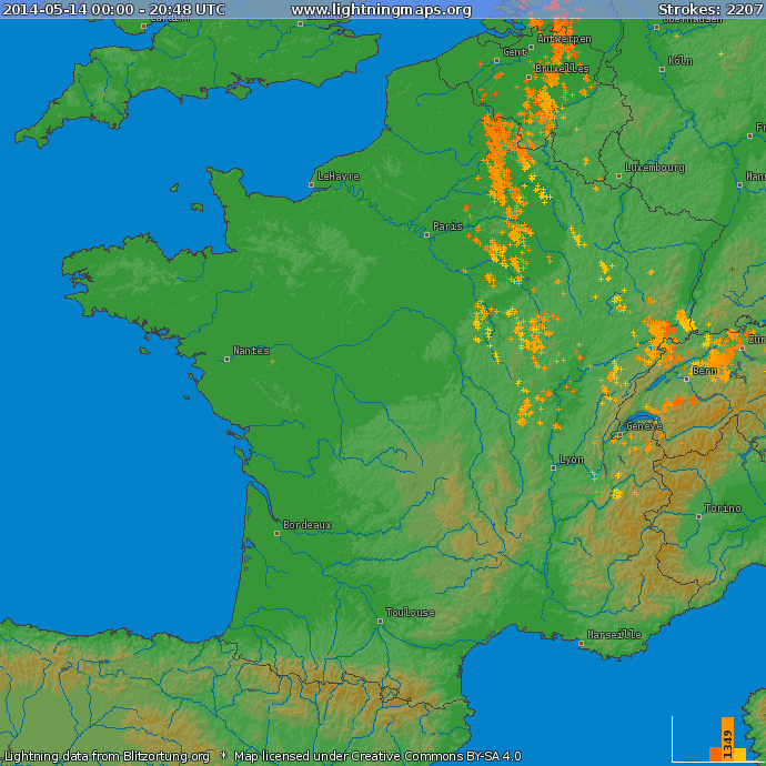 Image d'illustration pour Instabilité au Nord-Est - Orages de grêle et accidents