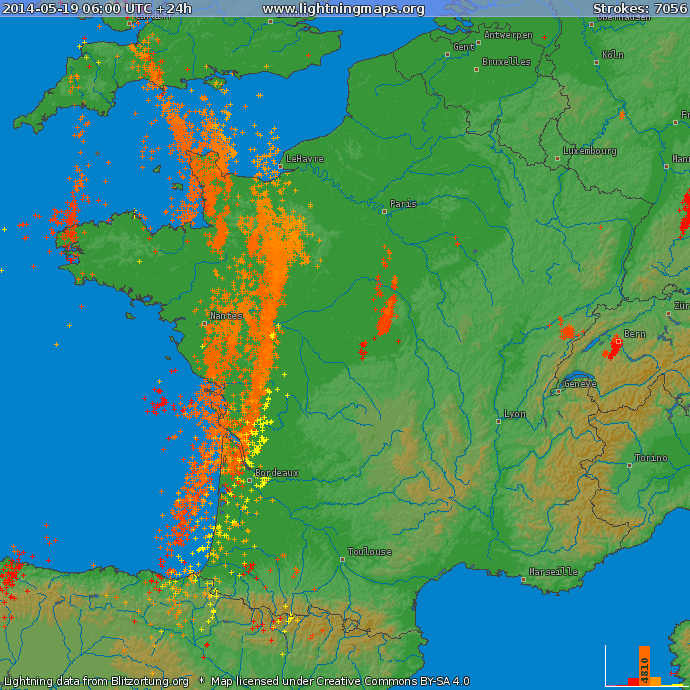Image d'illustration pour Synthèse des orages du 19 au 23 mai - pluie, rafale, grêle, tornade et foudre