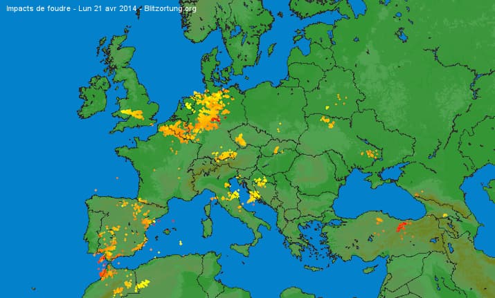 Image d'illustration pour Orages forts sur le Nord Pas de Calais, en Belgique et en Allemagne
