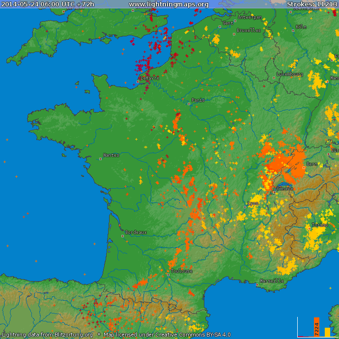 Image d'illustration pour Orage fort - Gers, Haute Pyrénées, Ain et Haute Loire
