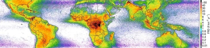 Image d'illustration pour Ou la foudre frappe-t-elle le plus dans le Monde et en France ?