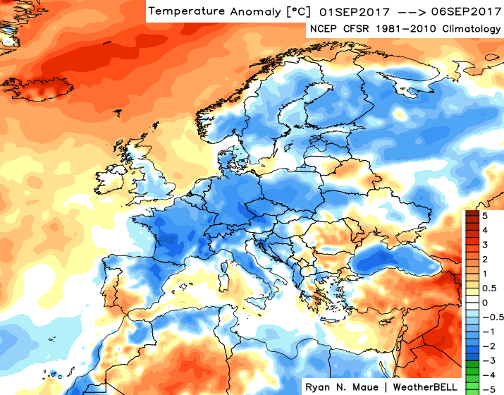 Image d'illustration pour Fraîcheur, pluie et vent sous un front froid ce week-end