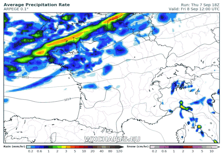 Image d'illustration pour Fraîcheur, pluie et vent sous un front froid ce week-end