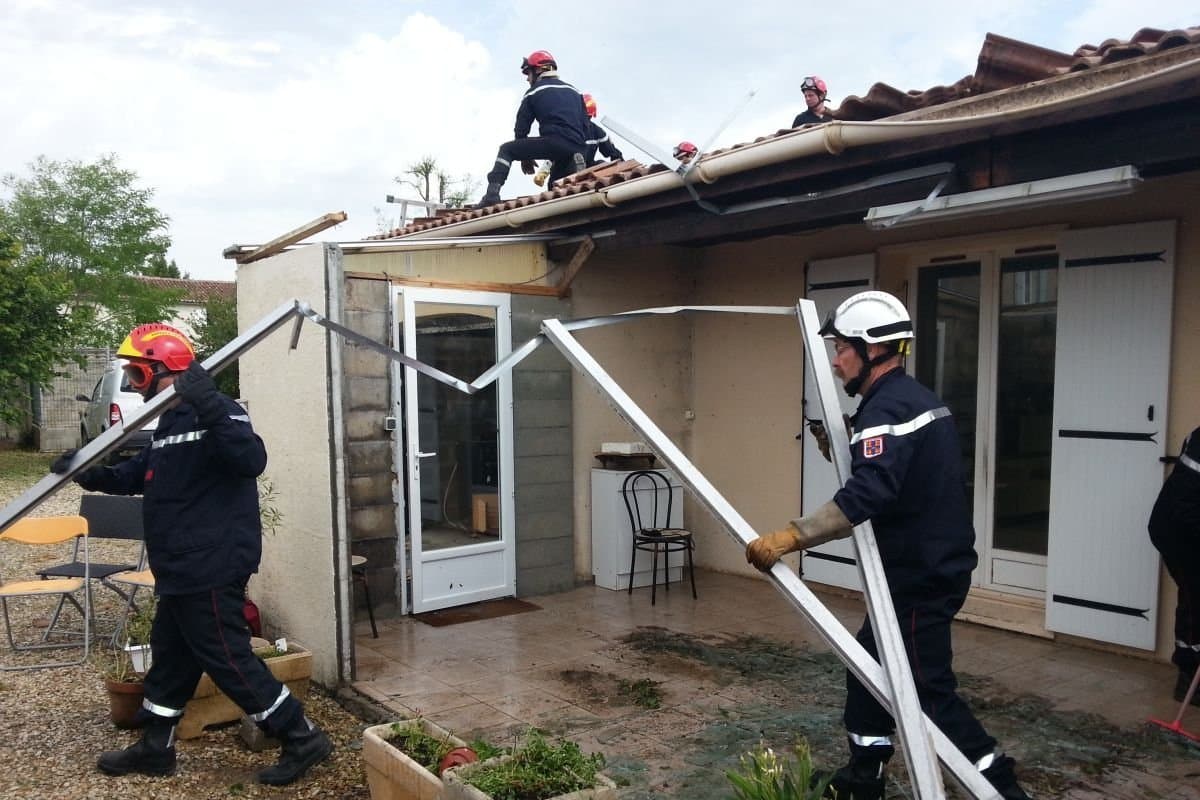 Image d'illustration pour Orage fort en Gironde et Poitou-Charentes - rafales et grêle
