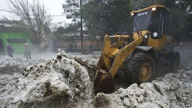 Image d'illustration pour Orage de grêle à Sao Paulo au Brésil