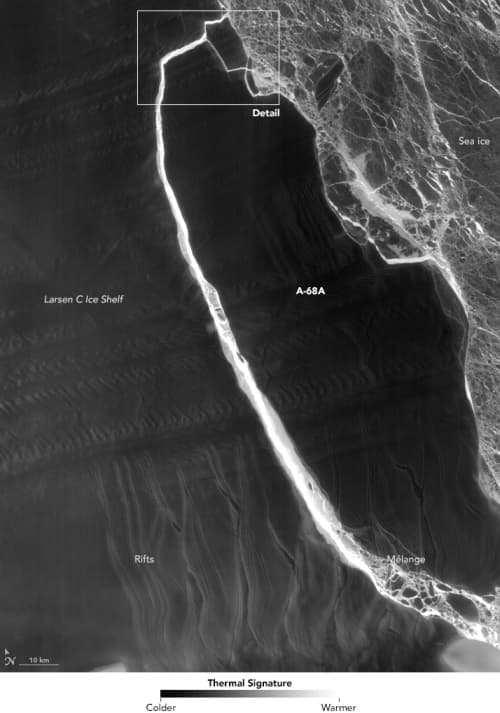 Image d'illustration pour Un immense iceberg se détache de la péninsule Antarctique