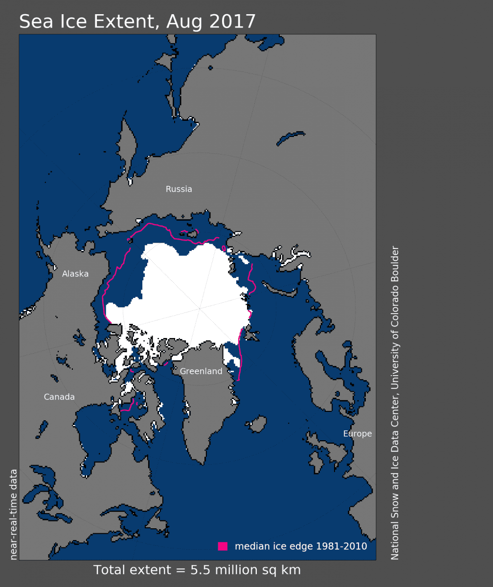 Image d'illustration pour Banquise Arctique & Antarctique : le bilan du mois d'Août 