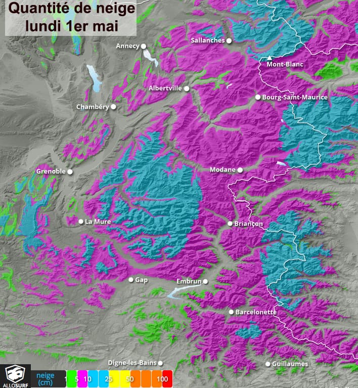 Image d'illustration pour Orages et neige en montagne : agitation jusqu'à lundi
