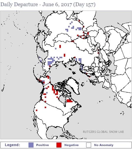 Image d'illustration pour Enneigement supérieur à normale sur l'Hémisphère Nord