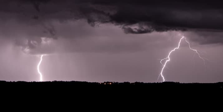 Image d'illustration pour Les orages de dimanche ont assuré le spectacle