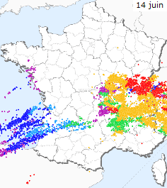 Image d'illustration pour Violents orages attisés par la chaleur en cette mi-juin