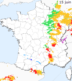 Image d'illustration pour Violents orages attisés par la chaleur en cette mi-juin