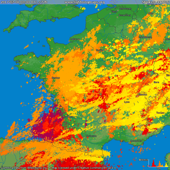 Image d'illustration pour Violents orages en France du 8 au 10 juillet