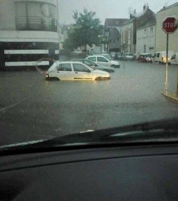 Image d'illustration pour Inondations urbaines sous orage stationnaire à Angers