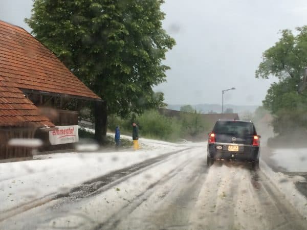 Image d'illustration pour Orage fort en Suisse - grêle et coulée de boue en Suisse Alémanique