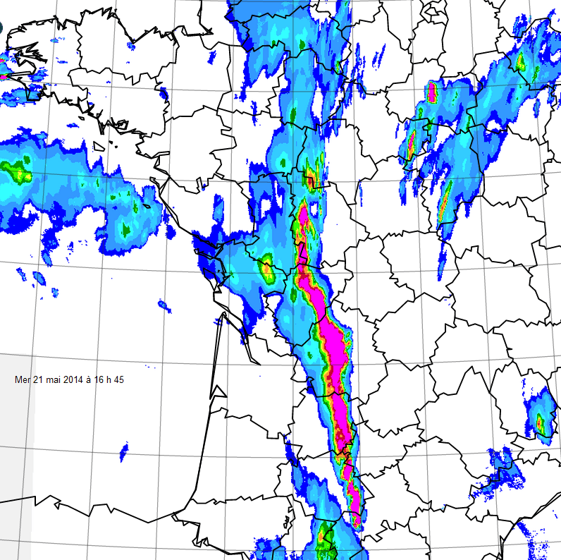 Image d'illustration pour Ligne de forts orages entre Sud-Ouest, Limousin et Centre - rafales et grêle