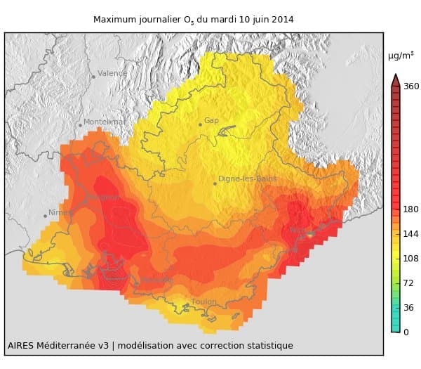 Image d'illustration pour Chaleur et pollution à l'ozone près de la Méditerranée