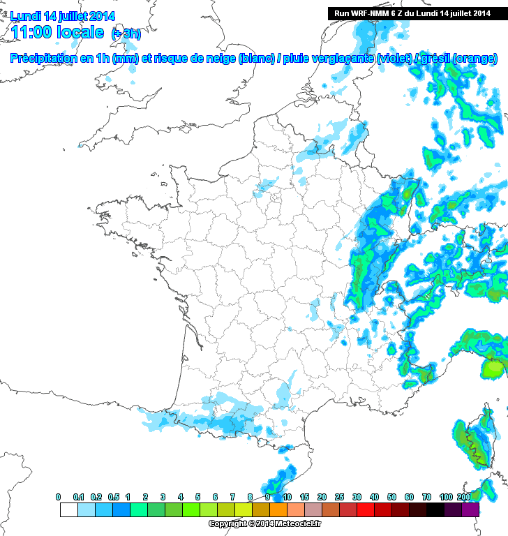 Image d'illustration pour Fête nationale : les risques de pluie pour le 14 juillet
