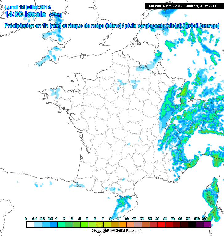 Image d'illustration pour Fête nationale : les risques de pluie pour le 14 juillet