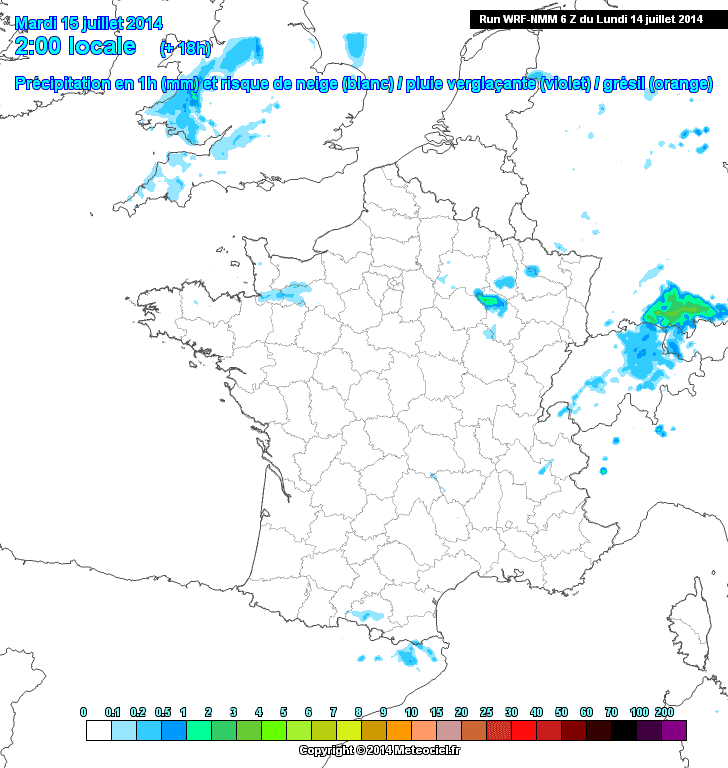 Image d'illustration pour Fête nationale : les risques de pluie pour le 14 juillet