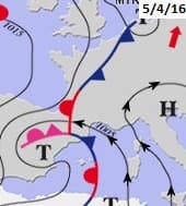 Image d'illustration pour Sable et poussières venus d'Afrique colorent la pluie et la neige