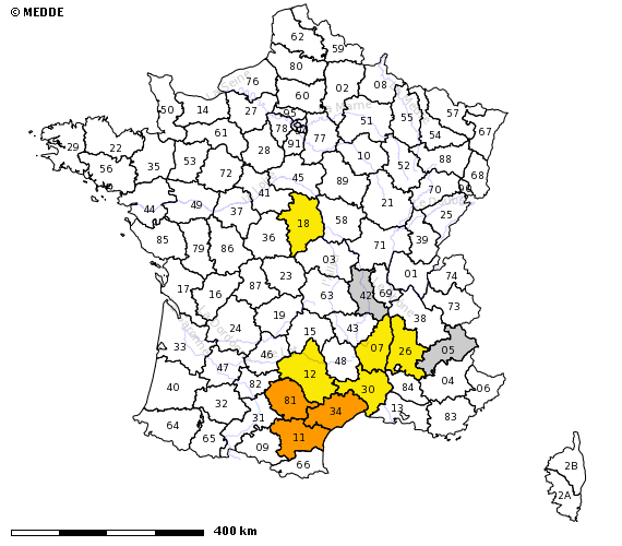 Image d'illustration pour Sécheresse de surface : carte des arrêtés de restriction de l'usage de l'eau