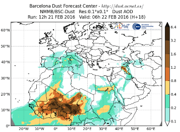 Image d'illustration pour Sable et poussière venus d'Afrique dans le ciel de France